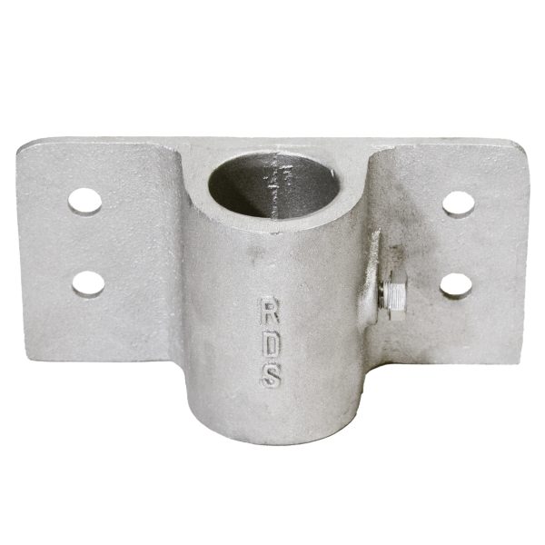 2″ (2-3/8) Pipe Side Bracket (PLD002) Front View