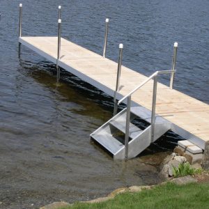 RDS Straight Dock with Aluminum Stairs