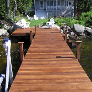 Red Cedar Dock with RDS Dock Hardware